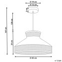 Lampa wisząca BATALI Rattan Fuksja Lumarko!