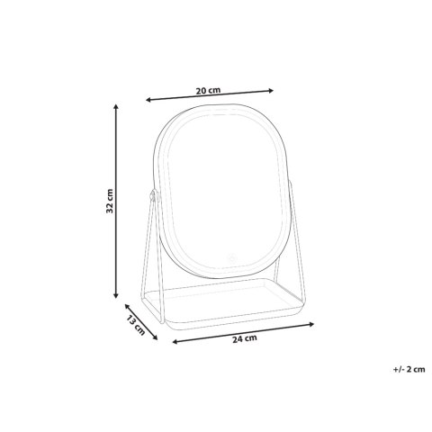Lusterko kosmetyczne LED DORDOGNE Srebrny