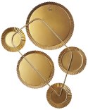 Lustro ścienne WATTRELOS 36 cm 55 cm Metal Złoty Lumarko!