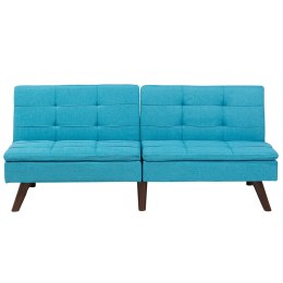 Sofa rozkładana turkusowa RONNE Lumarko!