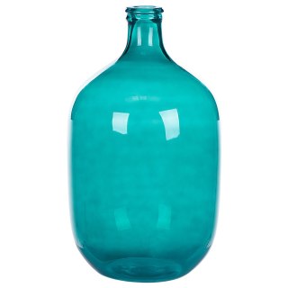 Wazon dekoracyjny SAMOSA Szkło 48 cm Turkusowy