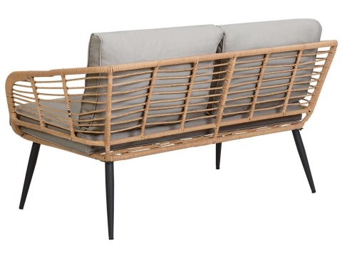 Zestaw ogrodowy ze stolikiem dla 4 osób CORINTH II Technorattan Naturalny