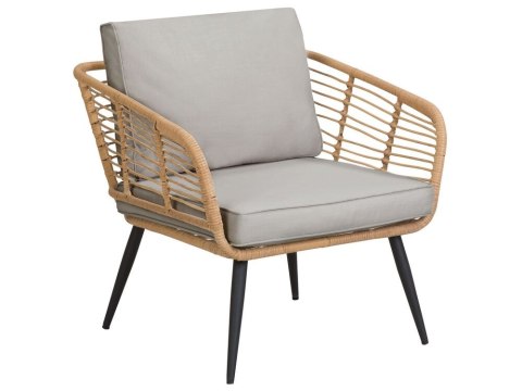 Zestaw ogrodowy ze stolikiem dla 4 osób CORINTH II Technorattan Naturalny