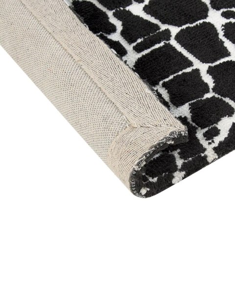 Dywan 300 x 400 cm czarno-biały PUNGE