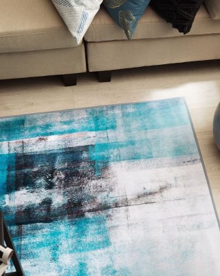 Dywan 80 x 150 cm niebieski TRABZON