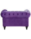 Fotel CHESTERFIELD Welur Fioletowy Lumarko!