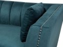 Sofa 2-osobowa welurowa lazurowa GAULA Lumarko!