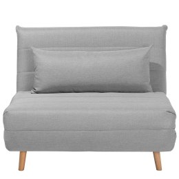 Sofa rozkładana jednoosobowa jasnoszara SETTEN Lumarko!