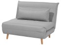 Sofa rozkładana jednoosobowa jasnoszara SETTEN Lumarko!