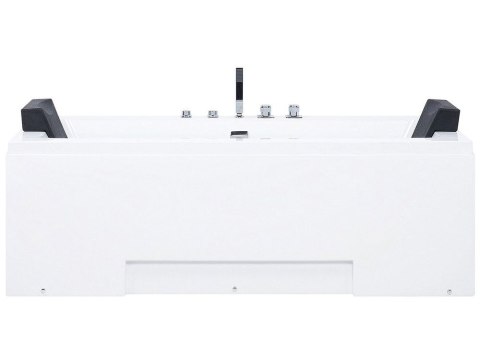 Wanna LED z hydromasażem 170 x 75 cm biała GALLEY