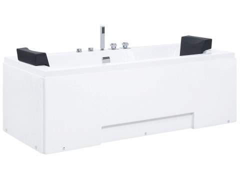 Wanna LED z hydromasażem 170 x 75 cm biała GALLEY