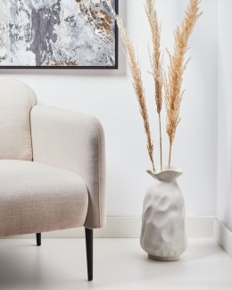 Wazon na kwiaty CATTAIL Kamionka 40 cm Złamana biel Lumarko!