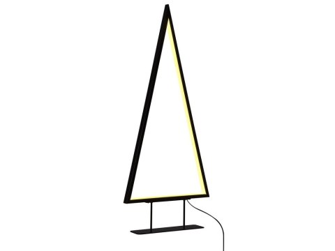 Zestaw 2 figurek dekoracyjnych LED choinki czarny LOPPI