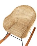 Zestaw 2 foteli bujanych LAVINIO Rattan Naturalny Lumarko!