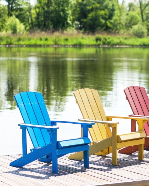 Krzesło ogrodowe ADIRONDACK Niebieski
