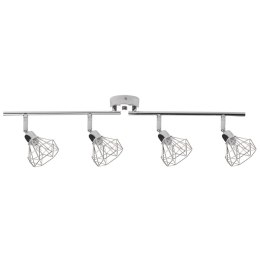 Lampa spot 4-punktowa ERMA Regulowana Metal Srebrny Lumarko!
