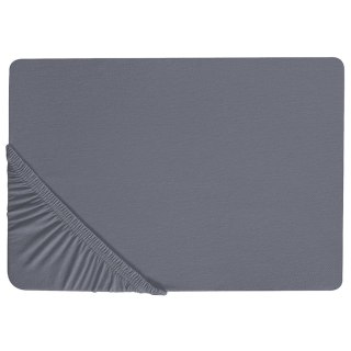 Prześcieradło z gumką JANBU Bawełna 90x200 cm Ciemnoszary