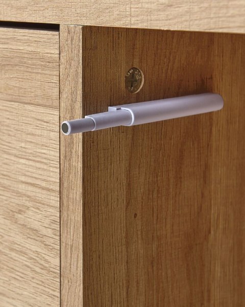 Regał MOINES 135 cm Brązowy/ czarny