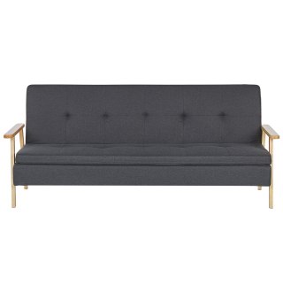 Sofa rozkładana ciemnoszara TJORN