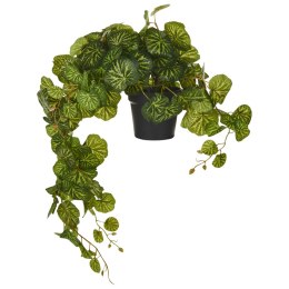 Sztuczna roślina doniczkowa wisząca 37 cm STRAWBERRY BEGONIA Lumarko!