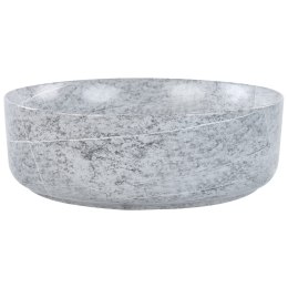 Umywalka nablatowa ceramiczna efekt granitu ⌀ 37 cm szara GUDAR Lumarko!