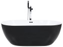 Wanna wolnostojąca 170 x 80 cm czarna NEVIS