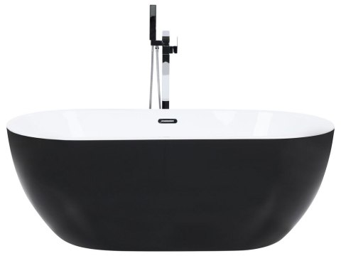 Wanna wolnostojąca 170 x 80 cm czarna NEVIS