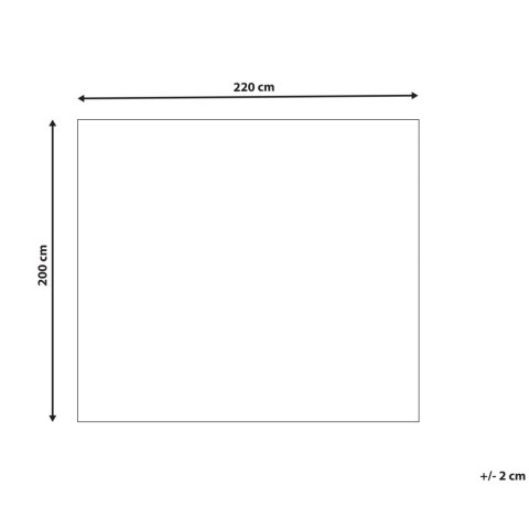 Koc BAYBURT 200 x 220 cm Czerwony