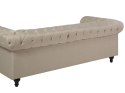 Komplet wypoczynkowy 4-osobowy duży beżowy CHESTERFIELD Lumarko!