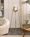 Lampa podłogowa MENA Metal Złoty Lumarko!