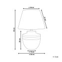 Lampa stołowa TIGRE Ceramika Beżowy Lumarko!