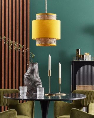 Lampa wisząca BOERI Rattan Musztardowy