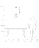 Lampa wisząca MAGUSE Metal Miedziany Lumarko!