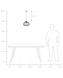 Lampa wisząca TORDINO Metal Czarny Lumarko!
