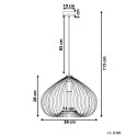 Lampa wisząca TORDINO Metal Czarny Lumarko!