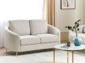 Sofa 2-osobowa jasnobeżowa TROSA Lumarko!