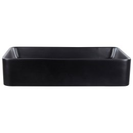 Umywalka nablatowa 51 x 34 cm czarna CHIVANA Lumarko!