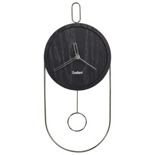 Zegar ścienny SIERRE 20 cm Czarny