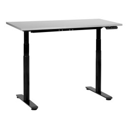 Biurko regulowane elektrycznie 120 x 72 cm szaro-czarne DESTINAS Lumarko!