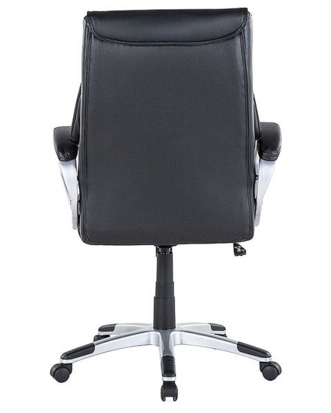 Fotel biurowy regulowany ekoskóra czarny TRIUMPH