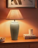 Lampa stołowa AMBLO Ceramika Złamana biel Lumarko!