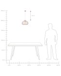 Lampa wisząca TORDINO Metal Miedziany Lumarko!