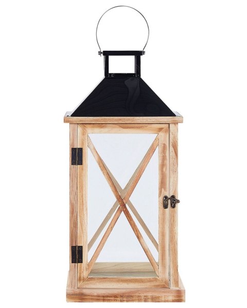 Lampion TELAGA Drewno 61 cm Jasnobrązowy