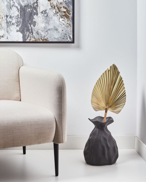 Wazon na kwiaty COONTAIL Kamionka 31 cm Czarny