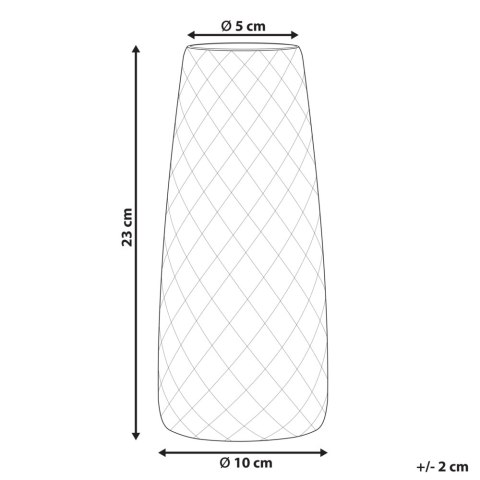 Wazon na kwiaty PACHEIA Szkło 23 cm Pomarańczowy