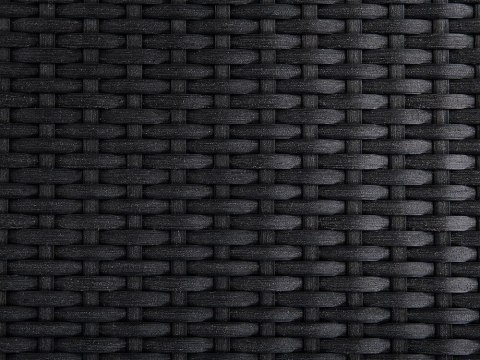 Zestaw ogrodowy dla 6 osób GROSSETO Blat dzielony Granit Polerowany Szary/ czarny