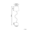 Bezprzewodowa lampa stołowa LED VOUGA Ze ściemniaczem Metal Beżowy Lumarko!