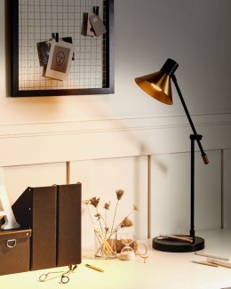 Lampa biurkowa PINKEEN Metal Złoty Lumarko!