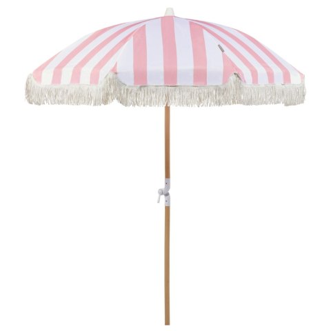 Parasol ogrodowy ⌀ 150 cm różowy z białym MONDELLO Lumarko!