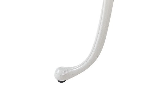 Stolik ogrodowy metalowy ø 61 cm biały DASCIO